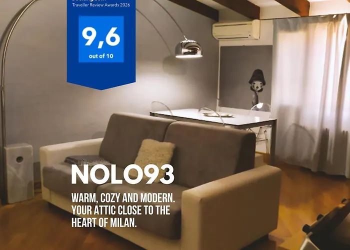 NOLO93-Quiet design attic in NOLO, metro in front, 10 min Duomo